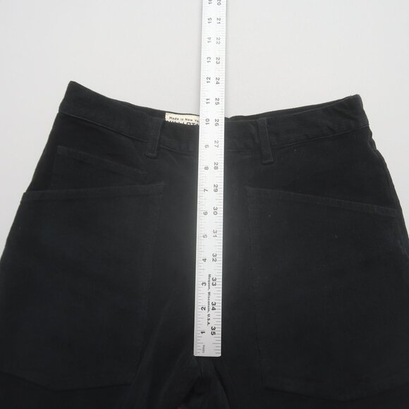 Nili Lotan Shon Pants in Jet Black Corduroy Size 00 - Picture 10 of 11